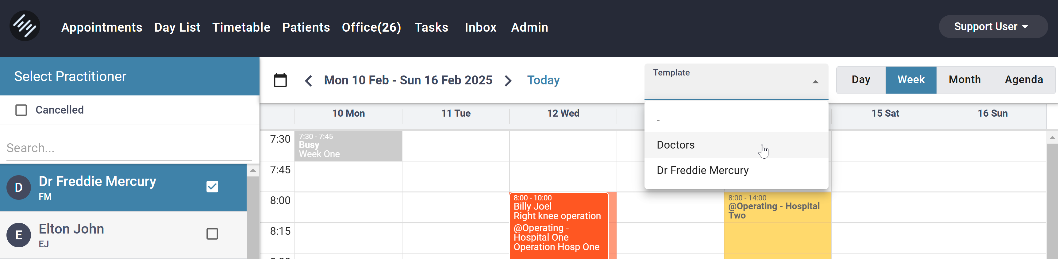 Appointment Screen Calendar Templates