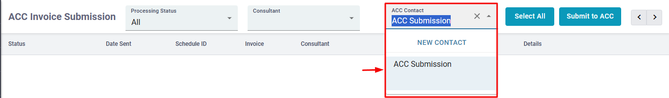 ACC contact