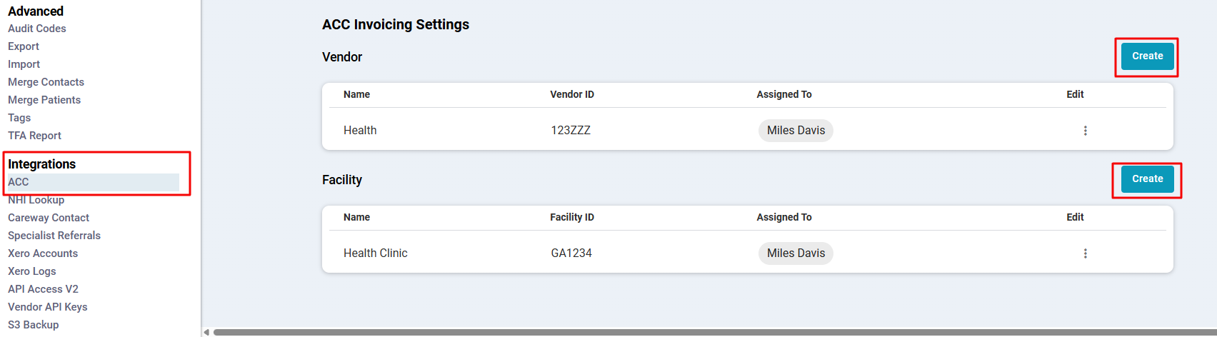 ACC Invoice Submission