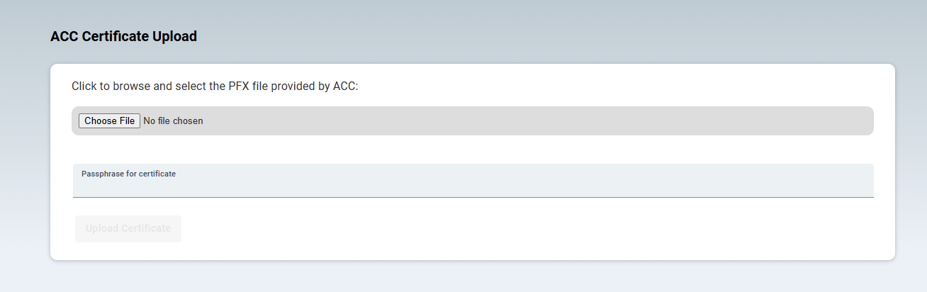 ACC Certificate