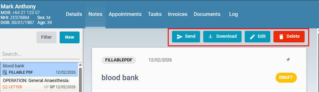 Fillable PDF - Edit Mode
