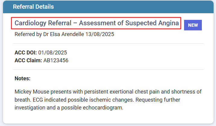 Referral